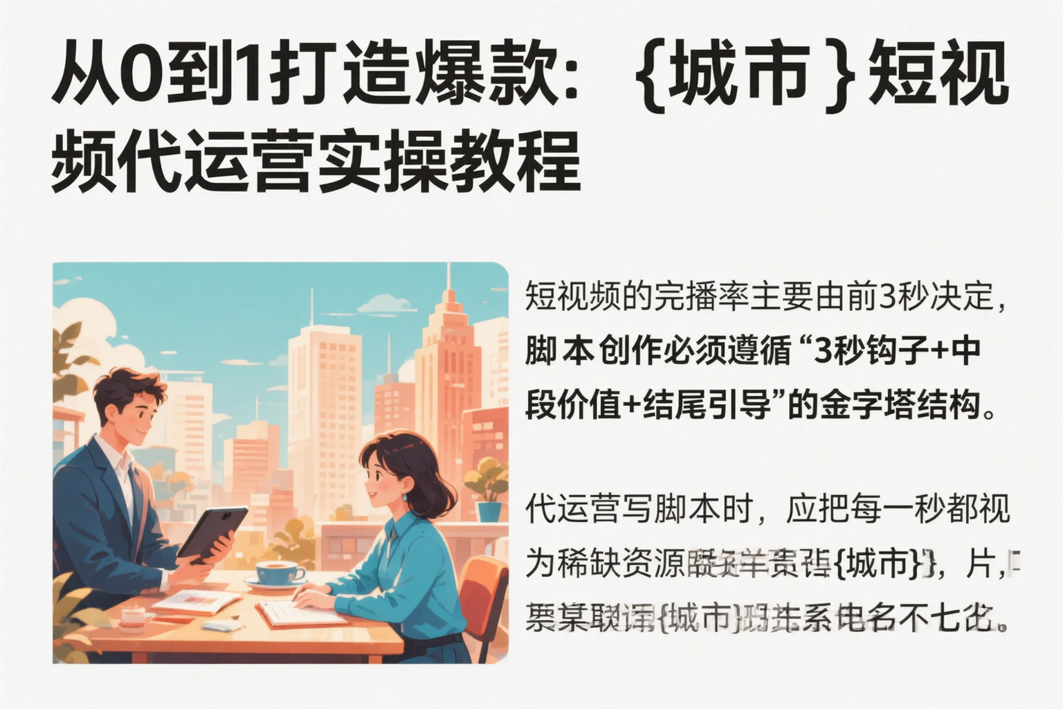 从0到1打造爆款:唐山短视频代运营实操教程
