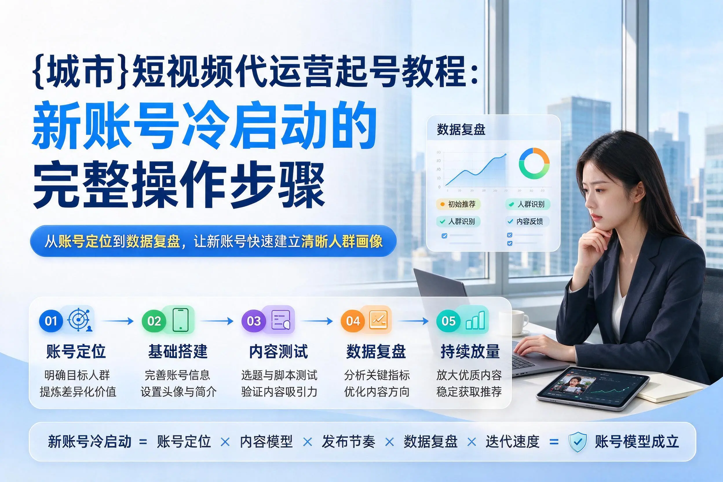 唐山短视频代运营起号教程：新账号冷启动的完整操作步骤