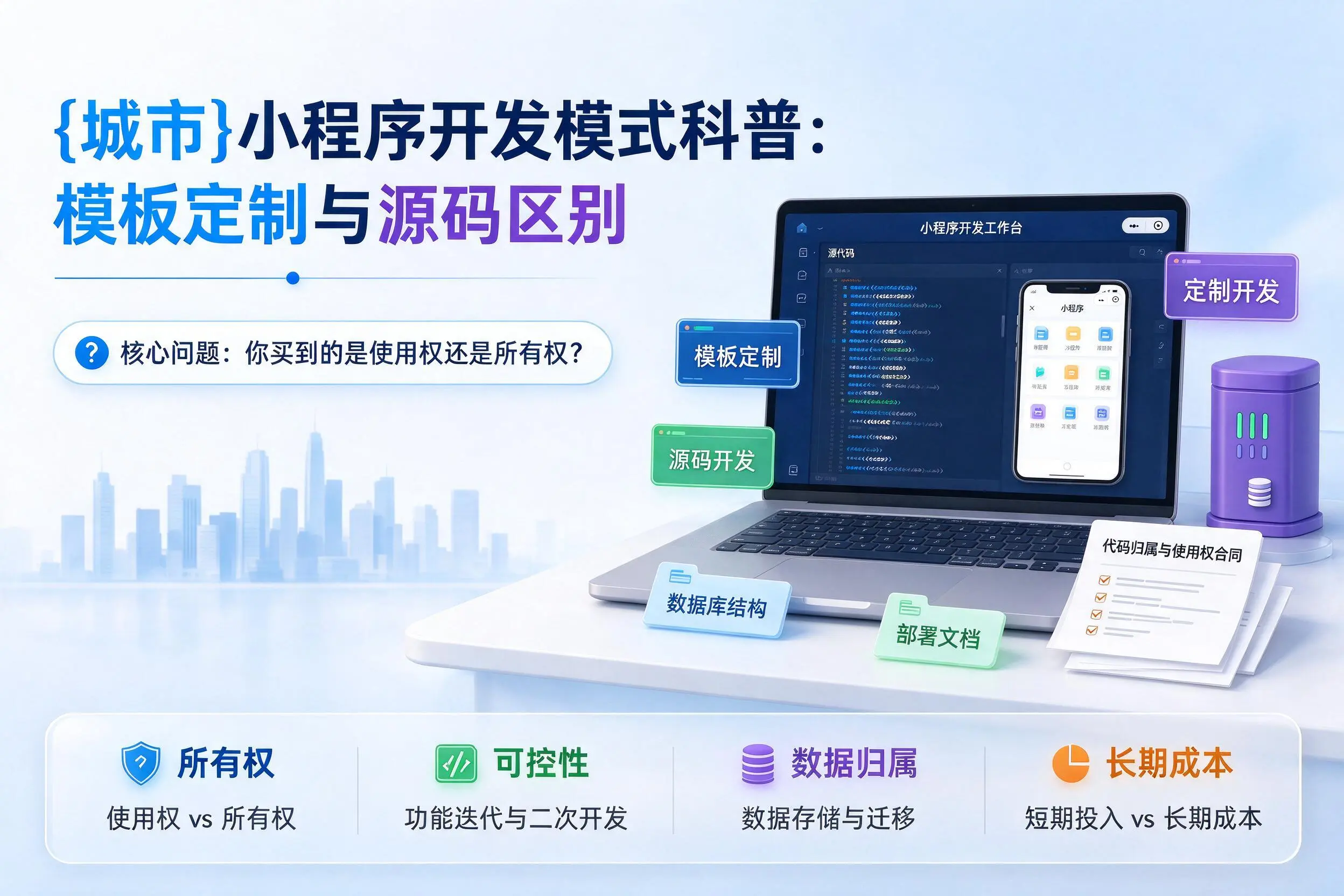 唐山小程序开发模式科普：模板定制与源码区别