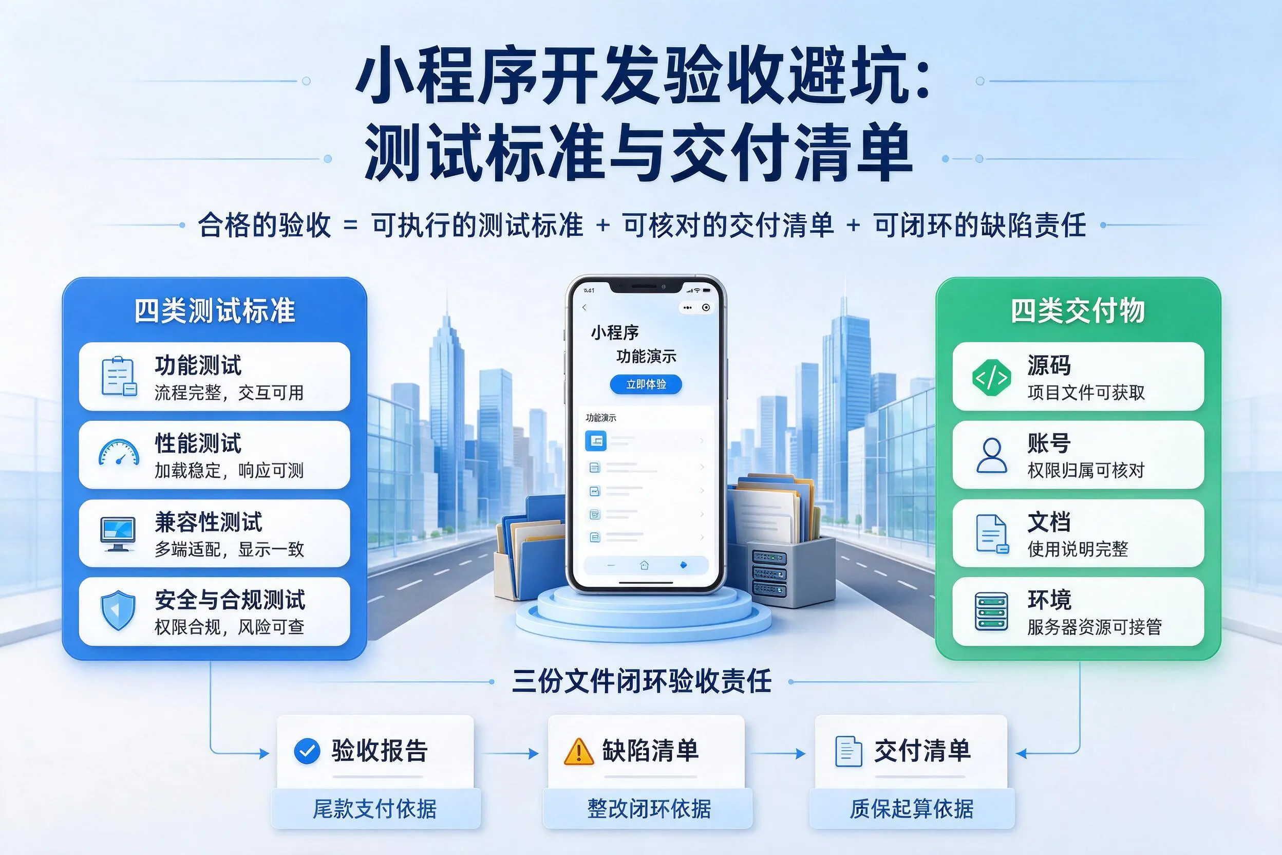 唐山小程序开发验收避坑：测试标准与交付清单