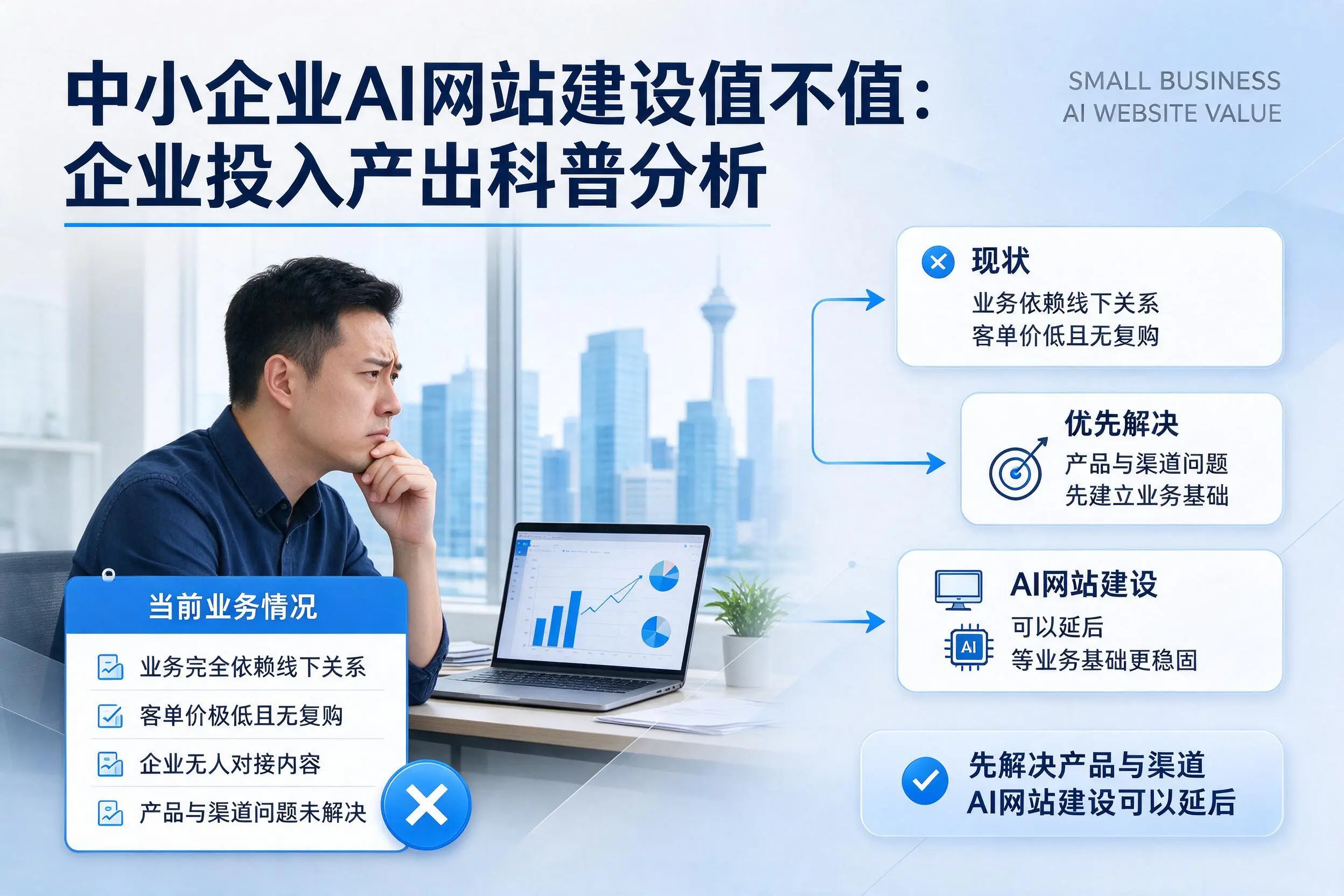 中小企业AI网站建设值不值：唐山企业投入产出科普分析