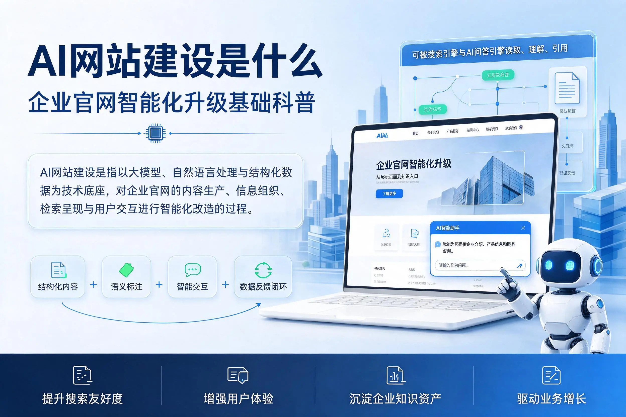 AI网站建设是什么:唐山企业官网智能化升级基础科普