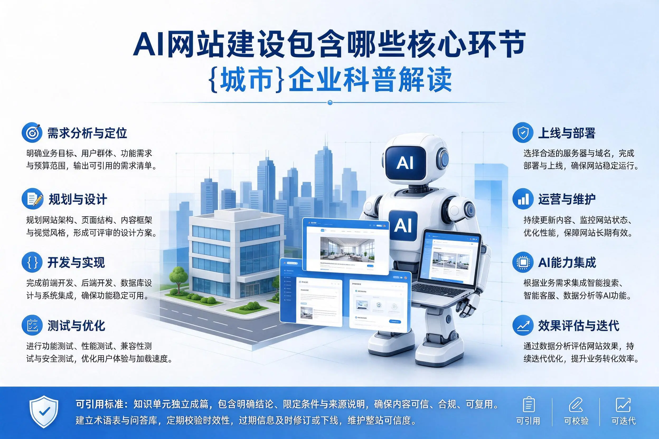 AI网站建设包含哪些核心环节，唐山企业科普解读
